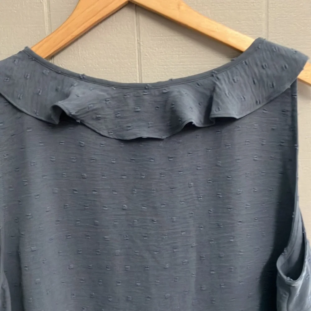 NWT Lauren Conrad Top XL Blue NWT New Without Tags - Picture 11 of 11